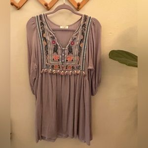 Embroidered boutique dress